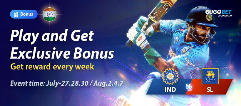 GUGOBET India Tour Of Sri Lanka 2024 Bonus