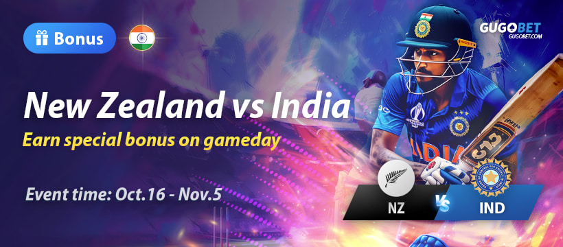 GUGOBET IND vs NZ Bonus